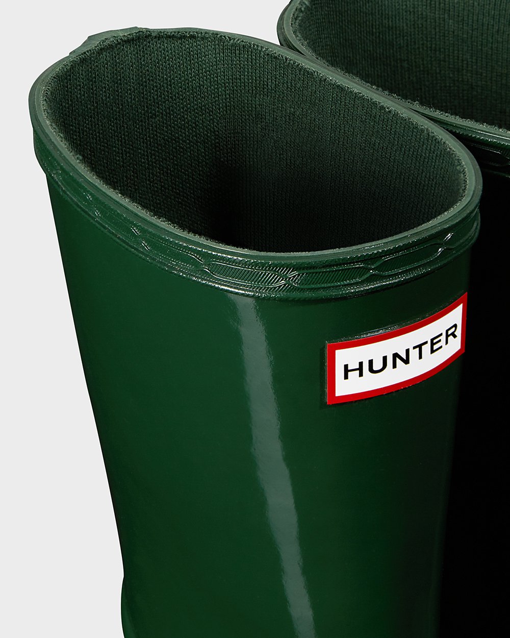Kids Rain Boots - Hunter Original First Classic Gloss (05VUYKOLF) - Green